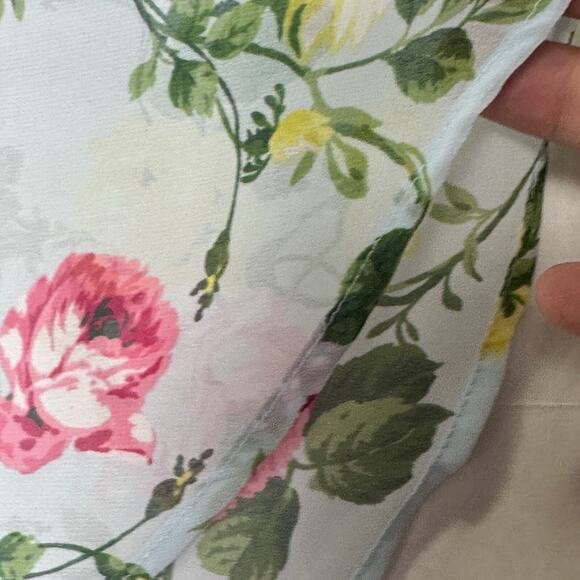 Lane Bryant Women's Floral Chiffon Flutter Sleeve Blouse Top Plus Size 16 - Picture 3 of 15